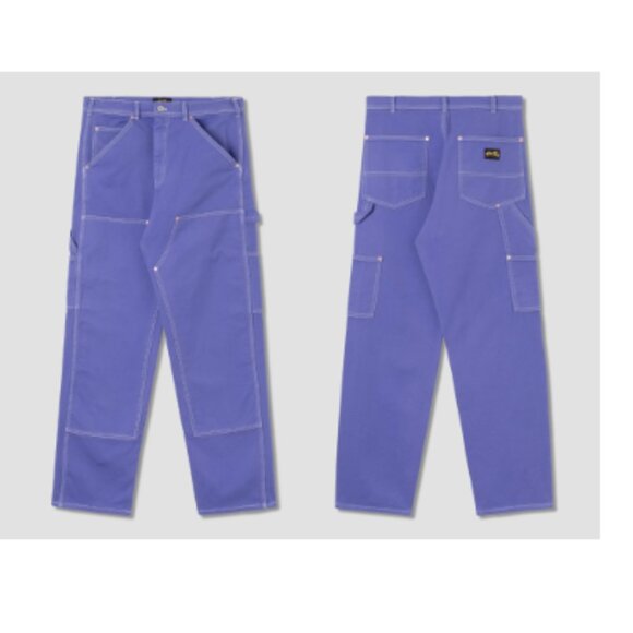 Stan Ray Men's 26 Double Knee Pant Workwear Jeans Blue Iris Purple Cotton Rare - Picture 1 of 14